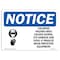 Signmission OSHA Notice Sign, 12" H, 18" W, Aluminum, Chlorine Hazard Area Causes Sign With Symbol, Landscape OS-NS-A-1218-L-10591 - alternate 1